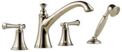 Brizo Baliza T67405 Roman Tub Trim with Hand Shower - Less Handles