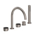 ROHL EC06D5 Eclissi 5-Hole Deck Mount Tub Filler With C-Spout