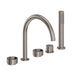 ROHL EC06D5 Eclissi 5-Hole Deck Mount Tub Filler With C-Spout