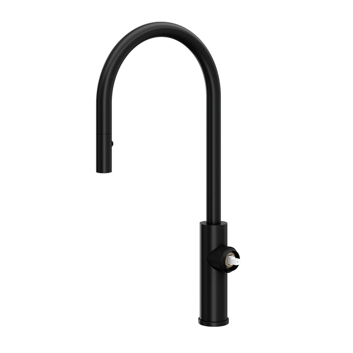 ROHL EC55D1 Eclissi Pull-Down Kitchen Faucet with C-Spout - Less Handle