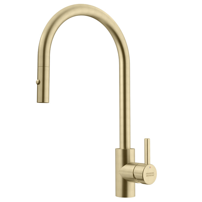 Franke Eos Neo Single Handle Pull-Down Kitchen Faucet - Gold