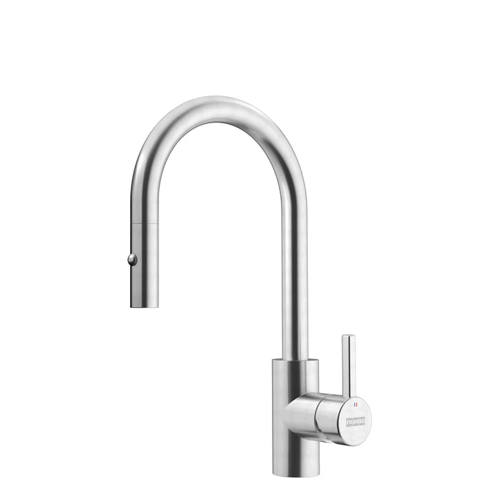 Franke Eos Neo Single Handle Pull-Down Prep Kitchen Faucet - Stainless Steel