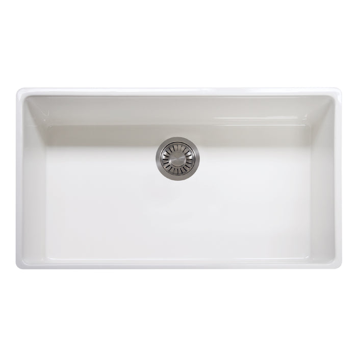 Franke Farm House FHK710-36WH Undermount Single Bowl 36 x 20 in Fireclay Kitchen Sink - White