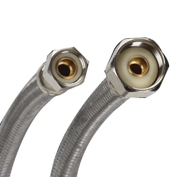 Fluidmaster B1F20 3/8" Compression x 1/2" FPT Braided Faucet Supply Line (20" Length)