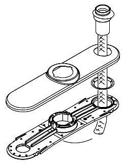 Moen 123245 Escutcheon & gasket kit