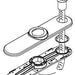 Moen 123245 Escutcheon & gasket kit