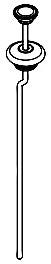 Moen 185814 Lift rod kit