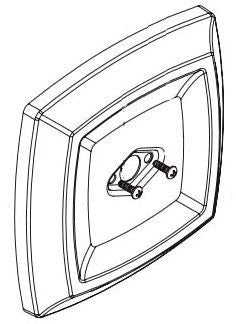 Moen 200737 M-Core Diverter Escutcheon Kit Kit, Sl
