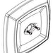 Moen 200737 M-Core Diverter Escutcheon Kit Kit, Sl