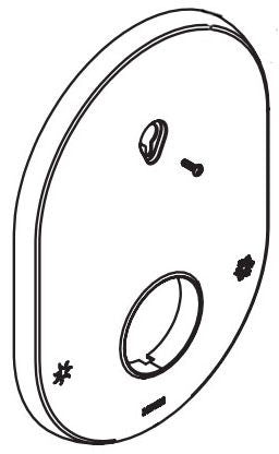 Moen 200814 M-Core Escutcheon Kit, Bl