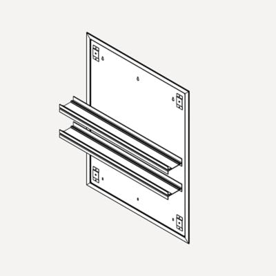 Robern PMGKIT2430 Profiles Mirror Ganging Kit, 24" W x 30" H