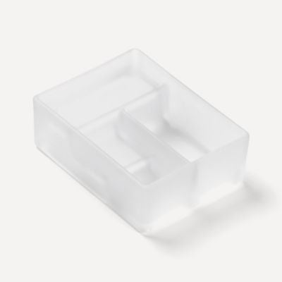 Robern M Series Glass Bin, Divided, 4-7/8" x 6-3/8" x 2-1/8"