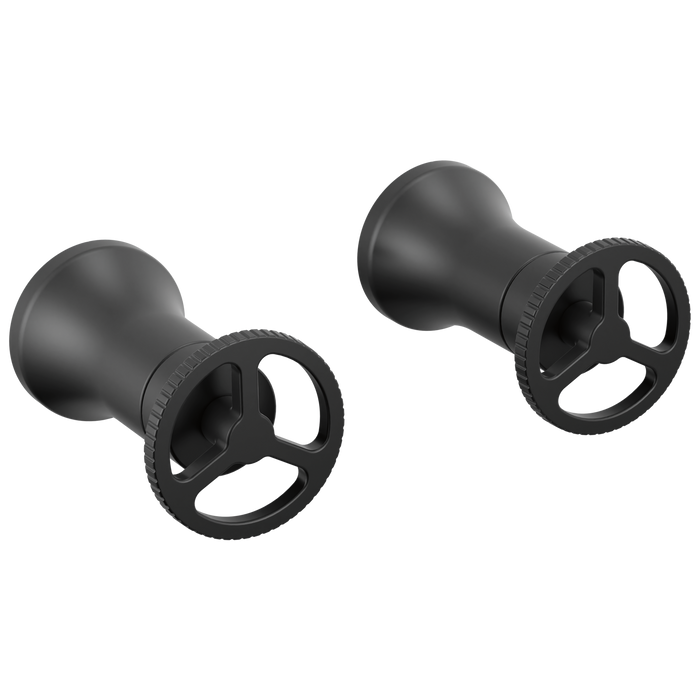 Delta Trinsic H558RB Wheel Handle - Wall Mount Lav - Matte Black