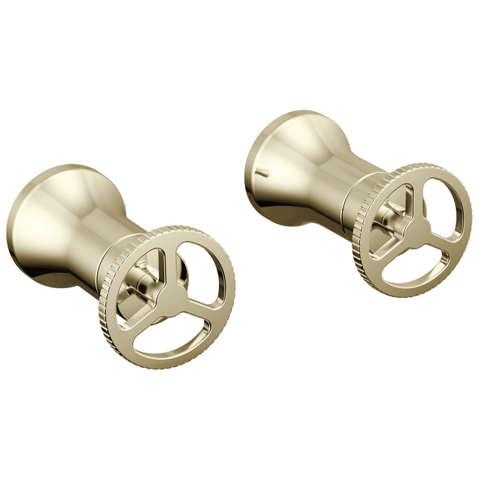 Delta Trinsic H558RB Wheel Handle - Wall Mount Lav - Polished Nickel