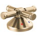 Delta Broderick: 3-Hole Roman Tub w/Hand Shower - Handle Kit-Cross