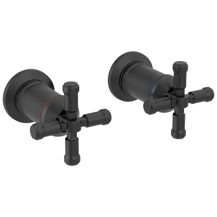 Delta Broderick: Wall Mount Bathroom Faucet Handle Kit-Cross