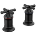 Delta Broderick: 2 Handle Roman Tub handle Kit-Cross