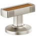Brizo Kintsu HI5306 Widespread Lavatory Knob with Wood Inlay Handle Kit - Luxe Nickel
