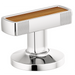 Brizo Kintsu HI5306 Widespread Lavatory Knob with Wood Inlay Handle Kit - Chrome