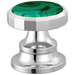 Brizo Beauclere HI5365 Widespread Lavatory Wheel Handle Kit - Polished Chrome / Malachite