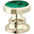 Polished Nickel / Malachite