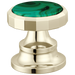 Brizo Beauclere HI5365 Widespread Lavatory Wheel Handle Kit - Polished Nickel / Malachite