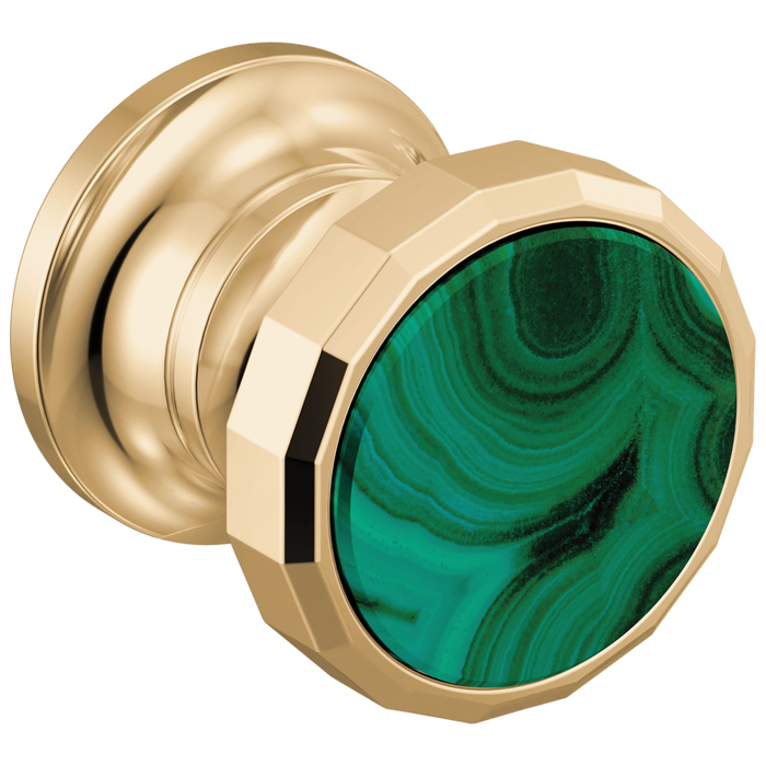 Brizo Beauclere HI5865 Wall Mount Lavatory Wheel Handle Kit - Polished Gold / Malachite
