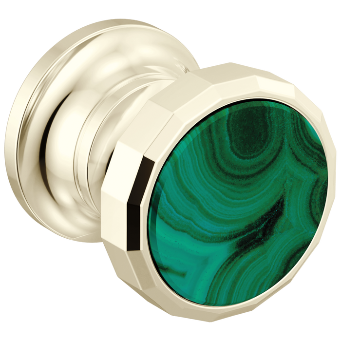 Brizo Beauclere HI5865 Wall Mount Lavatory Wheel Handle Kit - Polished Nickel / Malachite