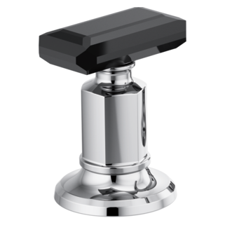 Brizo Invari: Widespread Lavatory Black Crystal Knob Handle Kit