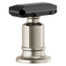 Brizo Invari: Roman Tub Faucet Black Crystal Knob Handle Kit