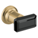 Brizo Invari: Two-Handle Wall Mount Tub Filler Black Crystal Knob Handle Kit