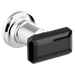 Brizo Invari: Two-Handle Wall Mount Tub Filler Black Crystal Knob Handle Kit