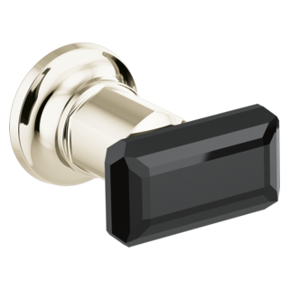 Brizo Invari: Two-Handle Wall Mount Tub Filler Black Crystal Knob Handle Kit