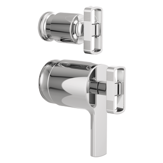 Brizo Kintsu: TempAssure Thermostatic Valve with Diverter Trim Knob Handle Kit