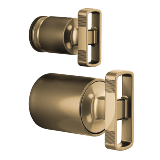 Brizo Kintsu: Pressure Balance Valve with Integrated Diverter Trim Knob Handle Kit