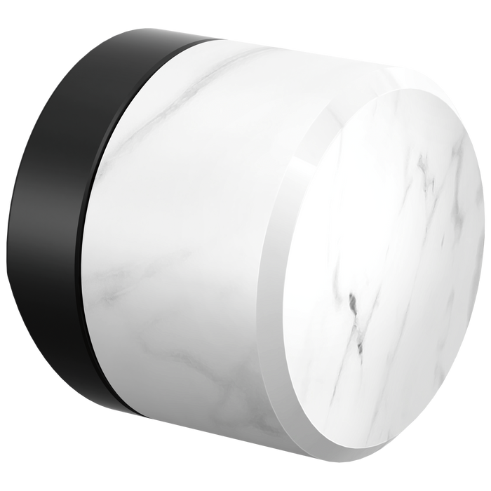 Brizo Odin HKK175 Kitchen Faucet White Marble Knob Handle Kit - Matte Black / Marble