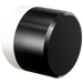Brizo Odin HKK175 Knob with Black Crystal - Matte White / Black Crystal