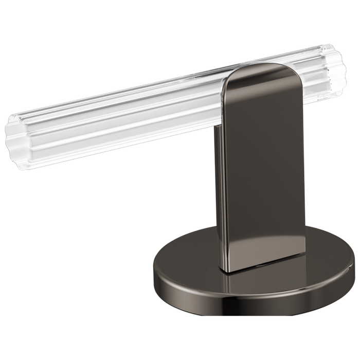 Brizo Roccesco HL53110 Widespread Lavatory Lever Handle Kit - Brilliance Black Onyx / Clear