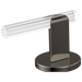 Brizo Roccesco HL53110 Widespread Lavatory Lever Handle Kit - Brilliance Black Onyx / Clear