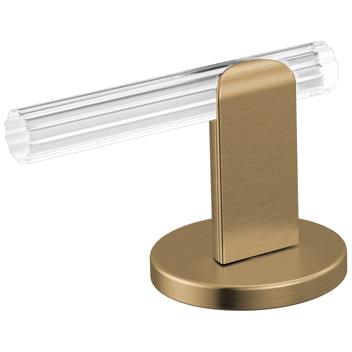 Brizo Roccesco HL53110 Widespread Lavatory Lever Handle Kit - Luxe Gold / Clear Acrylic