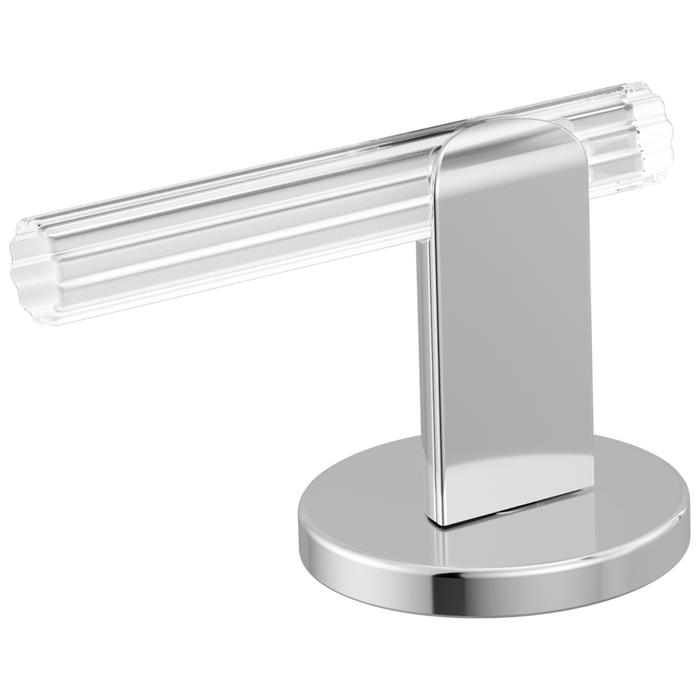 Brizo Roccesco HL53110 Widespread Lavatory Lever Handle Kit - Polished Chrome / Clear Acrylic