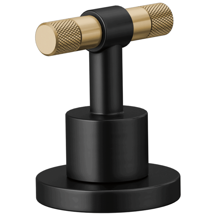Brizo Litze HL5333 Widespread Handle Kit - T-Lever - Matte Black/Luxe Gold