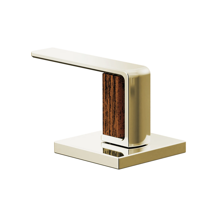 Brizo Frank Lloyd Wright HL5399 Widespread Lavatory Gap Lever Handle Kit - Polished Nickel / Wood