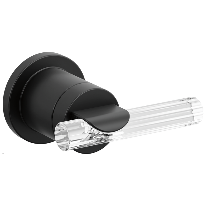 Brizo Roccesco HL58110 Single-Handle Wall Mount Lavatory Lever Handle Kit - Matte Black / Clear