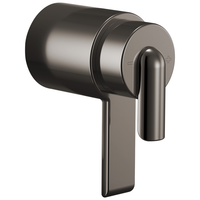 Brizo Roccesco HL60111 TempAssure Thermostatic Valve Trim Bent Lever Handle Kit - Brilliance Black Onyx