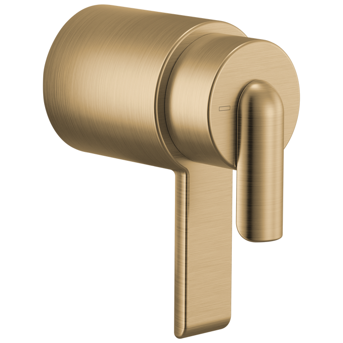Brizo Roccesco HL60111 TempAssure Thermostatic Valve Trim Bent Lever Handle Kit - Luxe Gold