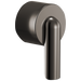 Brizo Roccesco HL60P111 Pressure Balance Valve Trim Bent Lever Handle Kit - Brilliance Black Onyx