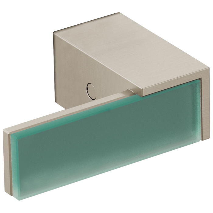 Brizo Brizo Siderna: Two-Handle Wall Mount Tub Filler Handle Kit - Green Glass Lever
