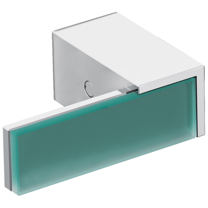 Brizo Brizo Siderna: Two-Handle Wall Mount Tub Filler Handle Kit - Green Glass Lever