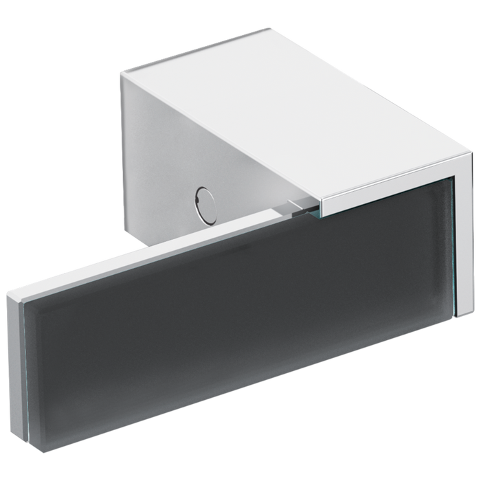 Brizo Brizo Siderna: Two-Handle Wall Mount Tub Filler Handle Kit - Solar Gray Glass Lever
